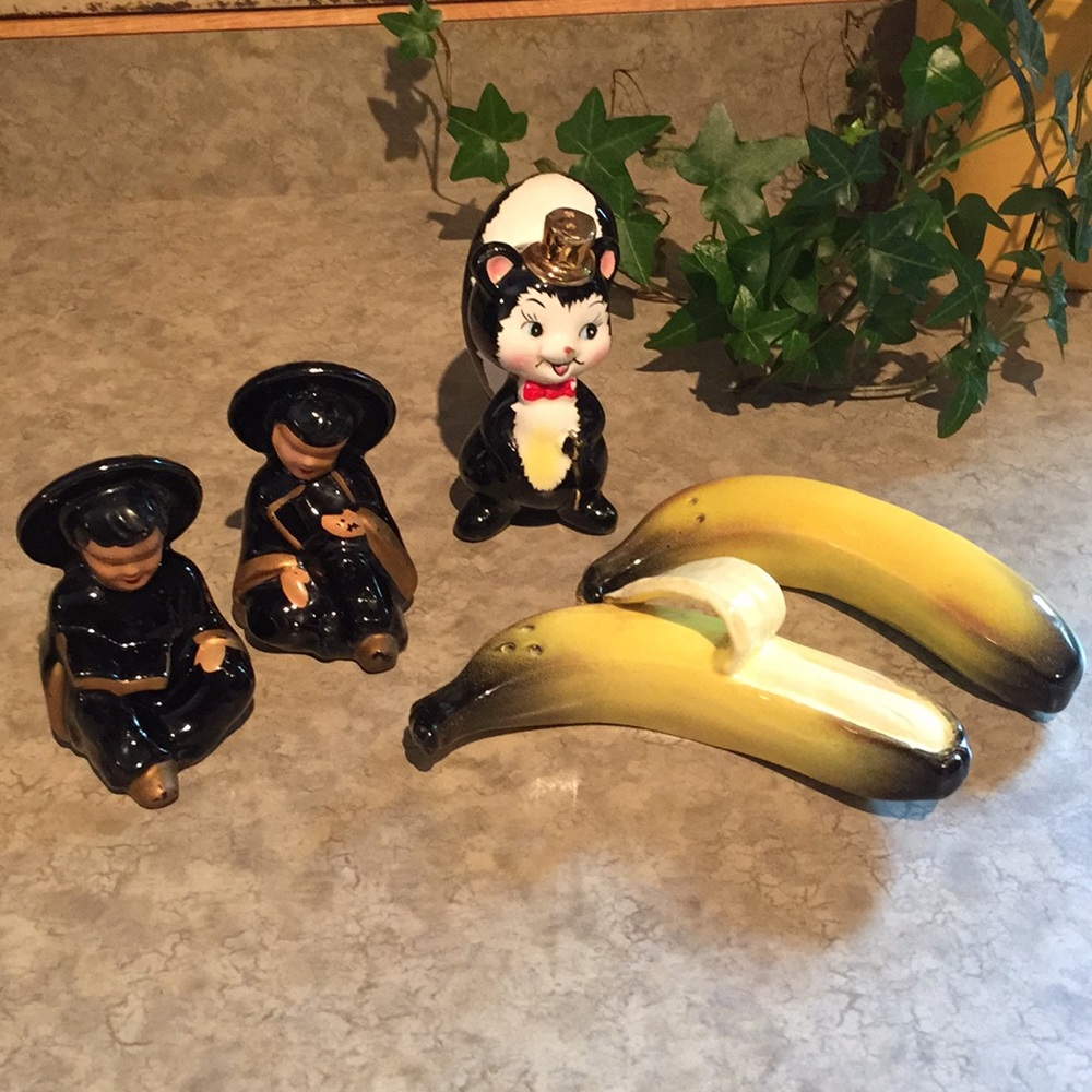 Salt and pepper shakers; all for one price!
